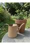 Galvanized Metal Watering Can 1.7 Lt Matte Beige