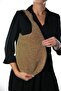 Azel Gold Glitter Knitted Women's Shoulder Bag - 2