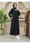 Lina Series Zippered Sport Long Hijab Dress with Pockets - Aerobin - 5