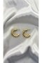 Women's Gold Color Layered Half Hoop Earrings