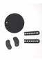 Black Silicone Trivet Tea Pot Holder Pot and Pan Holder Set of 3 Heat Resistant Non-Slip - 2