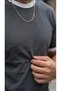 Men's Gray Colored T-Shirt with Crew Neck and Sleeve Trim Regular T-Shirt - 6