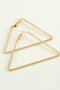 Gldisptm Triangle Hoop Earrings (32645) 5.5 Cm-Yellow - 2
