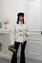 New Season Women's Polka Dot Stand Collar Short Belted Trench Coat - 2