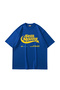 Still Moving Printed Oversize Unisex Blue Tshirt - 2