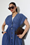 Women's Denim-Jeans Tencel Gilet Dress - 3