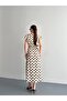 Elegant Wrinkled Polka Dot Maxi Dress – Stylish & Comfortable - 3