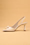 Women's Bowknot Evening Dress Shoes High Heels - 6