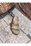 Anatomical, Flexible, Comfortable Women's Slippers with Two Buckles and Silvery Print. - 7