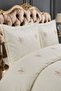 Valencia Modern Chenille Jacquard Dowry Double King Size Pique Cover Set / Bedspread Set 3 Pieces - 2