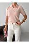 Premium Viscose Soft Textured Polo Collar Short Sleeve Embroidery Detailed Knitwear Sweater - 6