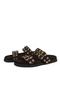 , Women's Genuine Leather Slippers 1611062Z4050 Brown - 5