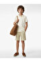 Striped Khaki Boys' Shorts 6Skb40110Tk