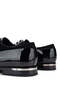 Men's Genuine Leather Black Patent Leather Classic Shoes - 5
