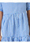 Girls Checked Short Sleeve Tiered Dress - 3