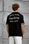 Men's T-Shirt Dp Bi̇si̇klet Yala Tri̇ko Black Oversize Knitwear Fabric Crew Neck - 3