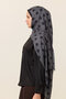 Polka Dot Kraş Shawl - Gray - 4