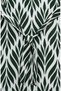 Bürümcük Fabric Gathered Belted Dress 0501-05 Emerald Green Ecru - 4