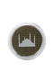 Mosque Yellow – White Fabric – Green Skullcap – Crossed Wrap – Mosque Embroidered – 7 Meters - 4