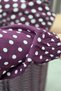 Women's Islamic Clothing Plus Size Polka Dot Shirt Dress - 2