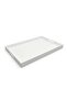 Wooden Service Tray with Handles, White Color