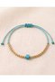 Turquoise Cube Bracelet, Hematite Bracelet, Water Resistant Bracelet, Minimal Gift Women's Bracelet - 2