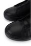 Men's Genuine Leather Black Sneakers & Sports Shoes - 3
