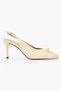 Women's Alea Butter Yellow Skin Heeled Shoes - 4