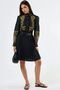 Msn Embroidered Mandarin Collar Mini Dress - 4