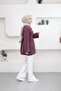6451 - Comfortable Long Tunic with Zipper Pockets and Drawstring Waist Detail - 3