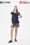 29154 Premium Women's Striped Short Sleeve Relaxed Fit Shorts Pajama Set