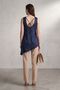 My Fashion Satin Crew Neck Sleeveless Long Blouse - 2
