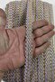 Lilac Yellow Loopera Dense Knit Embossed Decorative Ribbon – Premium Handcrafted Ornament 5 Meters - 2