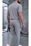 Men's T-Shirt and Pants Set Cotton Polyester 2-Piece Wide Cut - 3