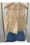 Cappadocia Ki̇ds Girl's 2-Piece Set Floral Patterned Blouse & Denim Shorts - 5