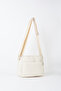 Women's Fulya Cream 4-Compartment Adjustable Strap Zipper Closure Handbag and Shoulder Bag - 4