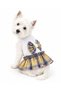 Small Breed Yellow College Mini Dog Dress Cat Dress Cat Outfit (1-10kg) - 3