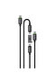 Argos USB-C Cable Combo 1M 100W + 2M 60W, Dual Type-C Fast Charging Cables with Splitter