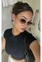 Women's Sunglasses with Uv 400 Protection, New Season Polycarbon Glass, Metal Detail, Case and Cloth, Gift Included - 6