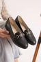 Sdf 0095 Black Lightweight Comfortable Daily Women's Ballerinas - 3