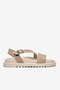 Women's Beige Comfortable Soft Sole Sandals - 6