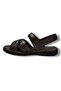 216-26 Genuine Leather Ultra Soft Cross Strap Anatomical Men's Sandals 40-47 - 3