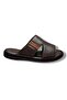 163-26 Genuine Leather Ultra Soft Wide Band Anatomical Men's Slippers 40-47 - 2