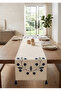 100% Cotton Linen Bohemian Punch Embroidered Table Runner – 40X 130 Elegant and Natural Tablecloth - 7
