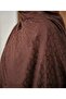 Pamuksu Aerobin Ring Pattern Bitter Coffee Non-Slip, Wrinkle-Free Comfort Shawl - 2