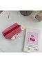Red Gingham Mini Wallet • Bow Detail • Lined Zipper Closure • Handmade - 4