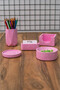 CONCRETE OFFICE SET PEN HOLDER CUP HOLD NOTEBOOK HOLDER Paper Clip Holder Business Card Holder