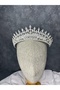 High Quality Zircon Stone Bridal Crown Wedding Engagement Hair Accessory Stylish Design - 4