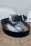 Women's Faux Leather Design Buckle Stylish Trouser and Dress Belt 105 cm - Mfr5015 - 3