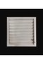 35X60 Aluminum White Bathroom Screen
